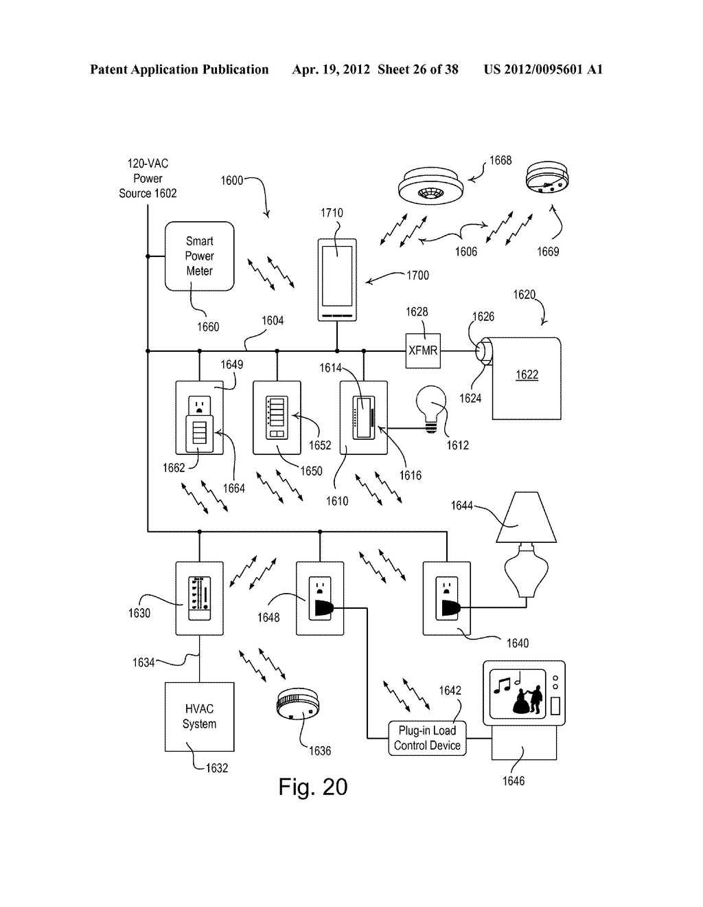 Dynamic Keypad for Controlling Energy-Savings Modes of a Load Control     System - diagram, schematic, and image 27