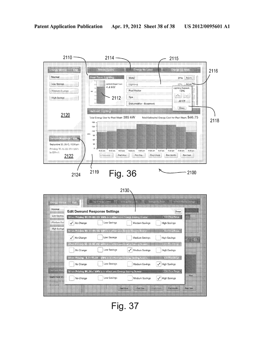 Dynamic Keypad for Controlling Energy-Savings Modes of a Load Control     System - diagram, schematic, and image 39