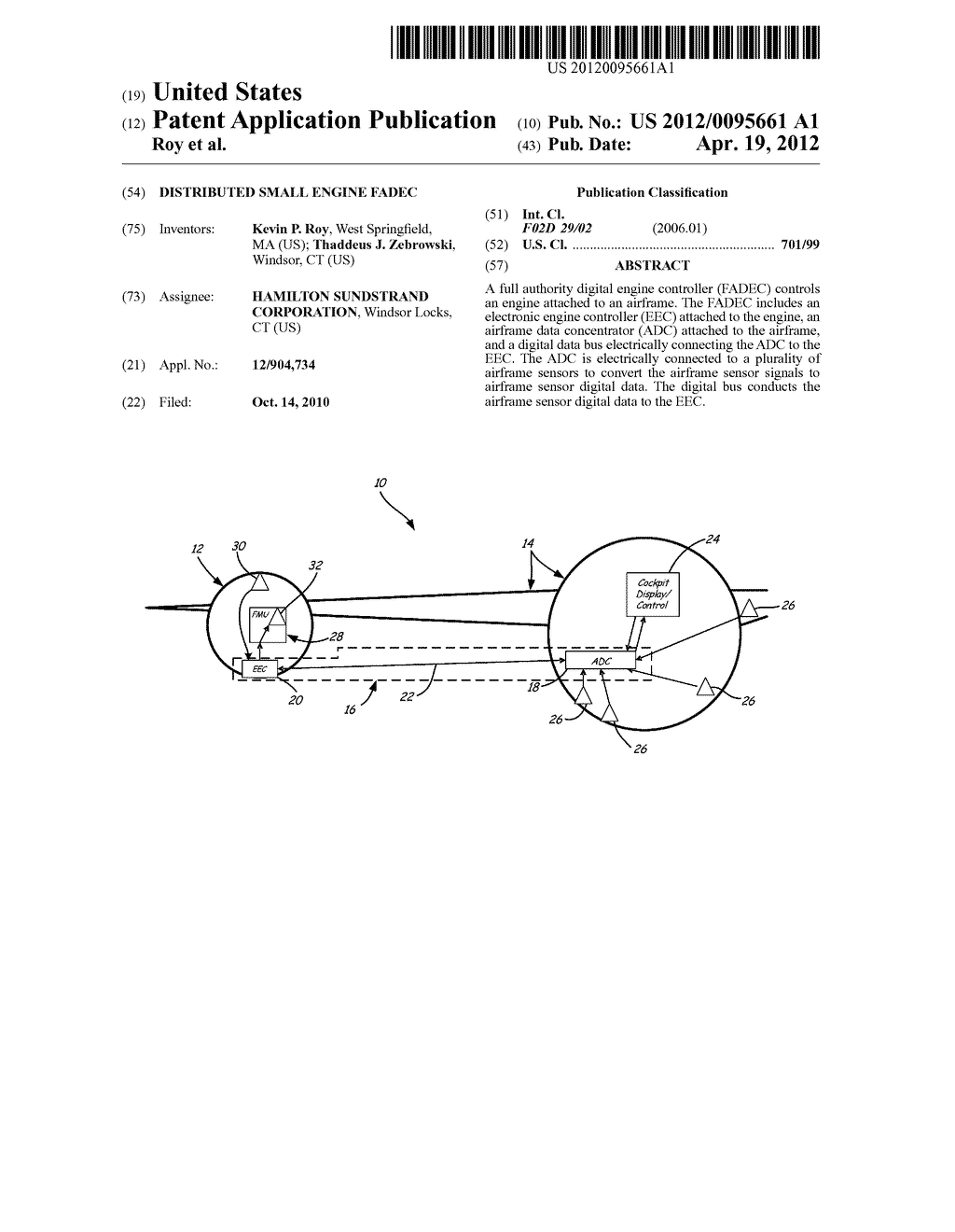 DISTRIBUTED SMALL ENGINE FADEC - diagram, schematic, and image 01