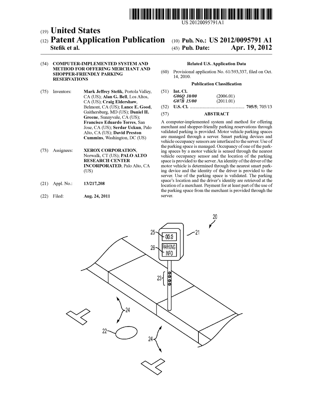 Computer-Implemented System And Method For Offering Merchant And     Shopper-Friendly Parking Reservations - diagram, schematic, and image 01