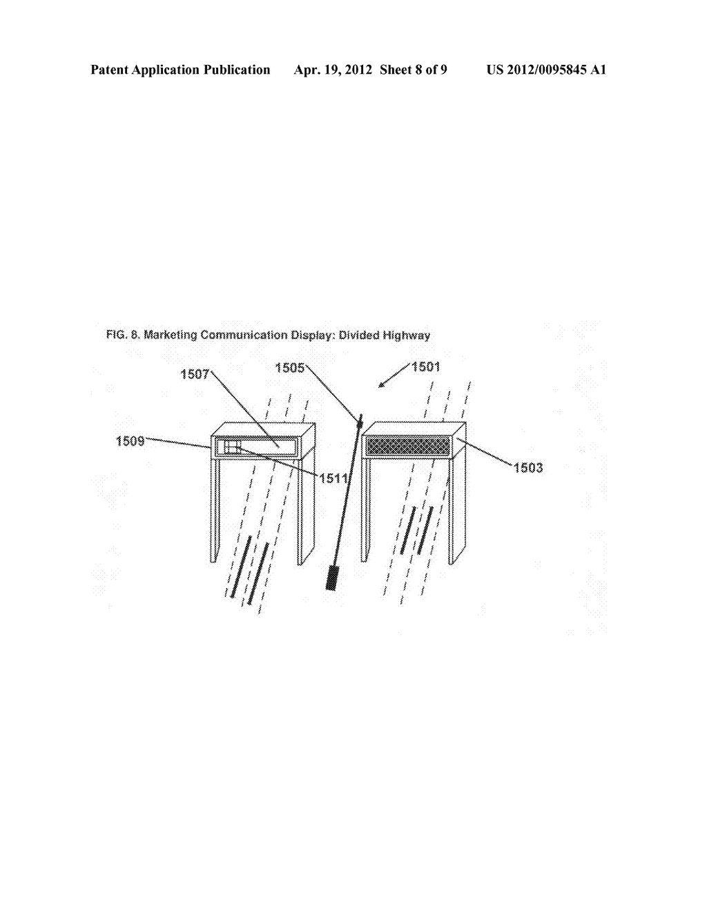 Method and system for distributed marketing displays on highway signage - diagram, schematic, and image 09