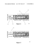 PC POSTAGETM SERVICE INDICIA DESIGN FOR SHIPPING LABEL diagram and image