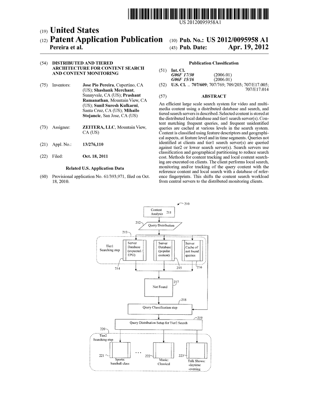 Distributed and Tiered Architecture for Content Search and Content     Monitoring - diagram, schematic, and image 01