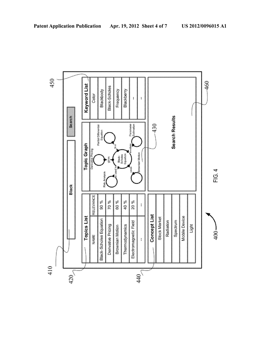 SYSTEM AND METHOD FOR ASSISTING A USER TO SELECT THE CONTEXT OF A SEARCH     QUERY - diagram, schematic, and image 05