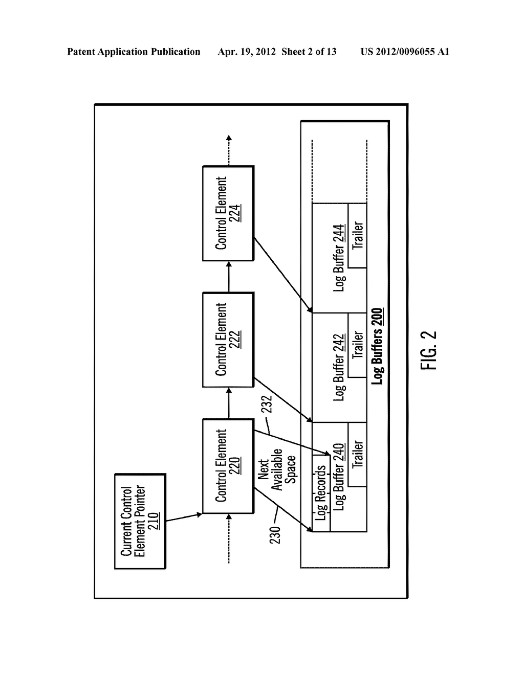 CREATING AND MAINTAINING ORDER OF A LOG STREAM WITHOUT USE OF A LOCK OR     LATCH - diagram, schematic, and image 03