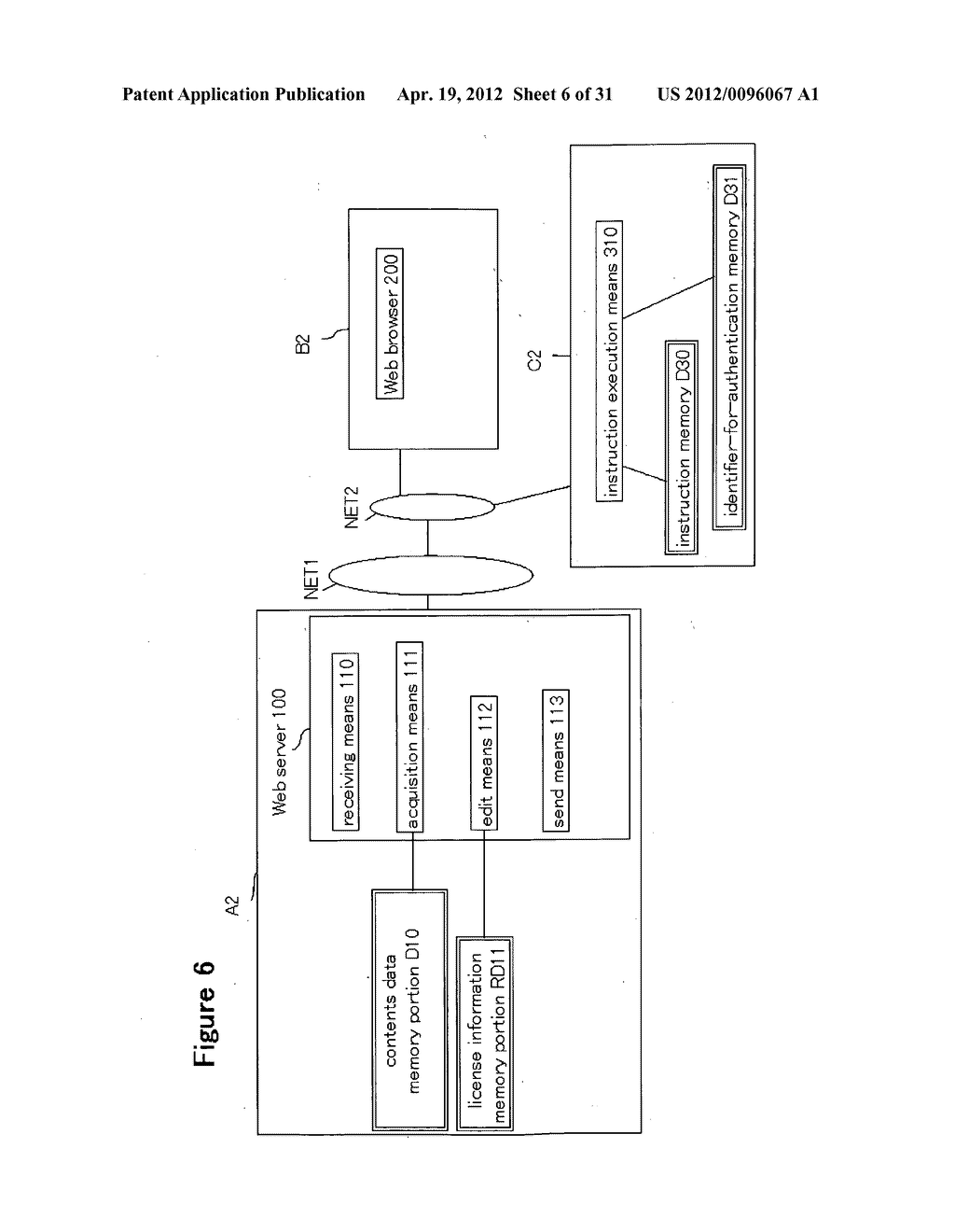 WEB SYSTEM, INSTRUCTION-RECEIVING SYSTEM AND CONTENTS DATA PROVIDING     METHOD - diagram, schematic, and image 07