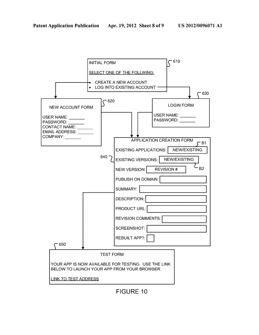 METHOD AND SYSTEM FOR PUBLISHING VIRTUAL APPLICATIONS TO A WEB SERVER - diagram, schematic, and image 09