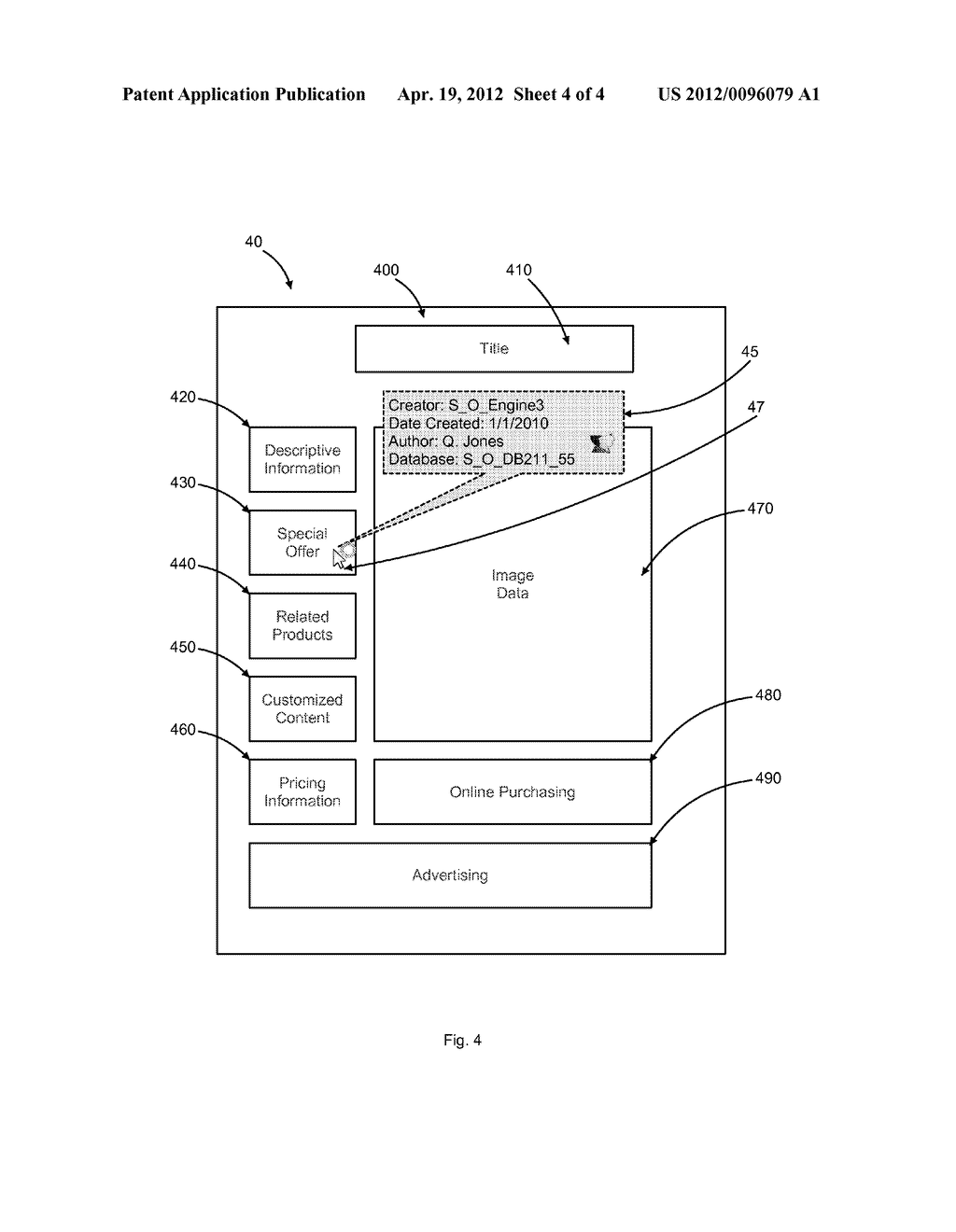 GENERATING A WEB PAGE WITH IDENTIFIED SOURCES OF DATA - diagram, schematic, and image 05