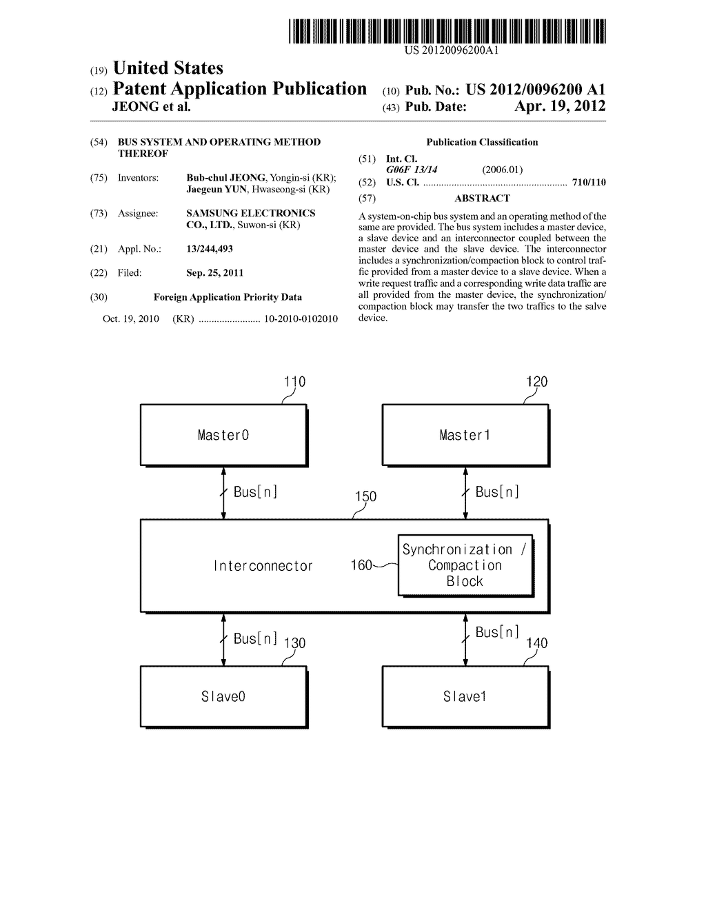 BUS SYSTEM AND OPERATING METHOD THEREOF - diagram, schematic, and image 01