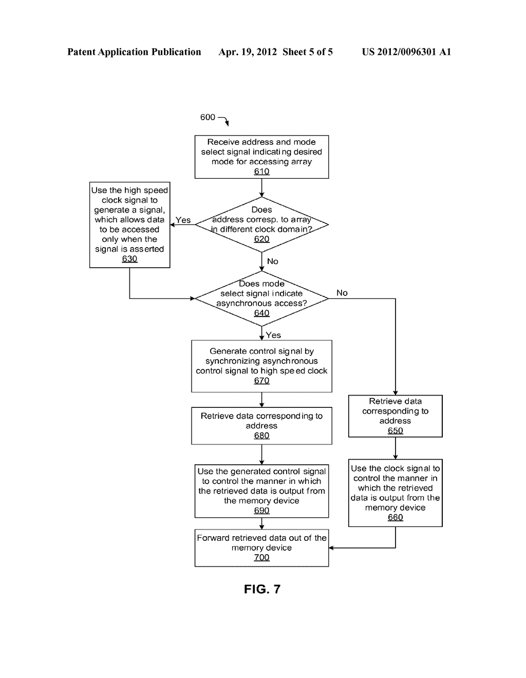 MEMORY INTERFACE CONFIGURABLE FOR ASYNCHRONOUS AND SYNCHRONOUS OPERATION     AND FOR ACCESSING STORAGE FROM ANY CLOCK - diagram, schematic, and image 06