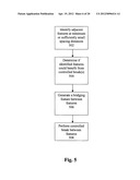 METHOD AND SYSTEM FOR IMPLEMENTING CONTROLLED BREAKS BETWEEN FEATURES     USING SUB-RESOLUTION ASSIST FEATURES diagram and image