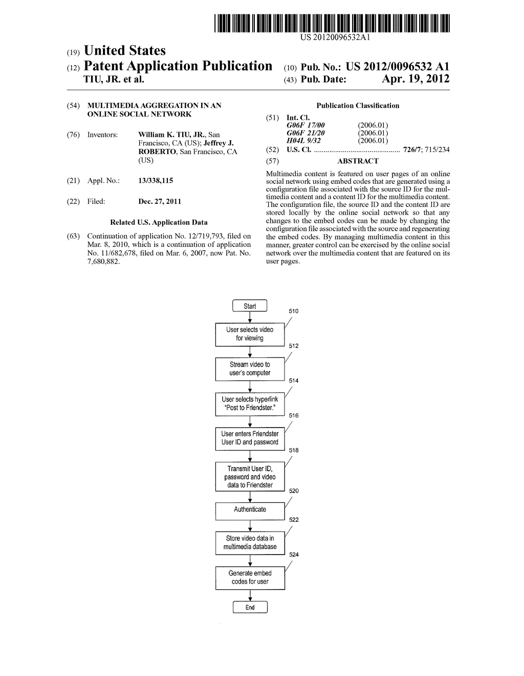 Multimedia Aggregation in an Online Social Network - diagram, schematic, and image 01