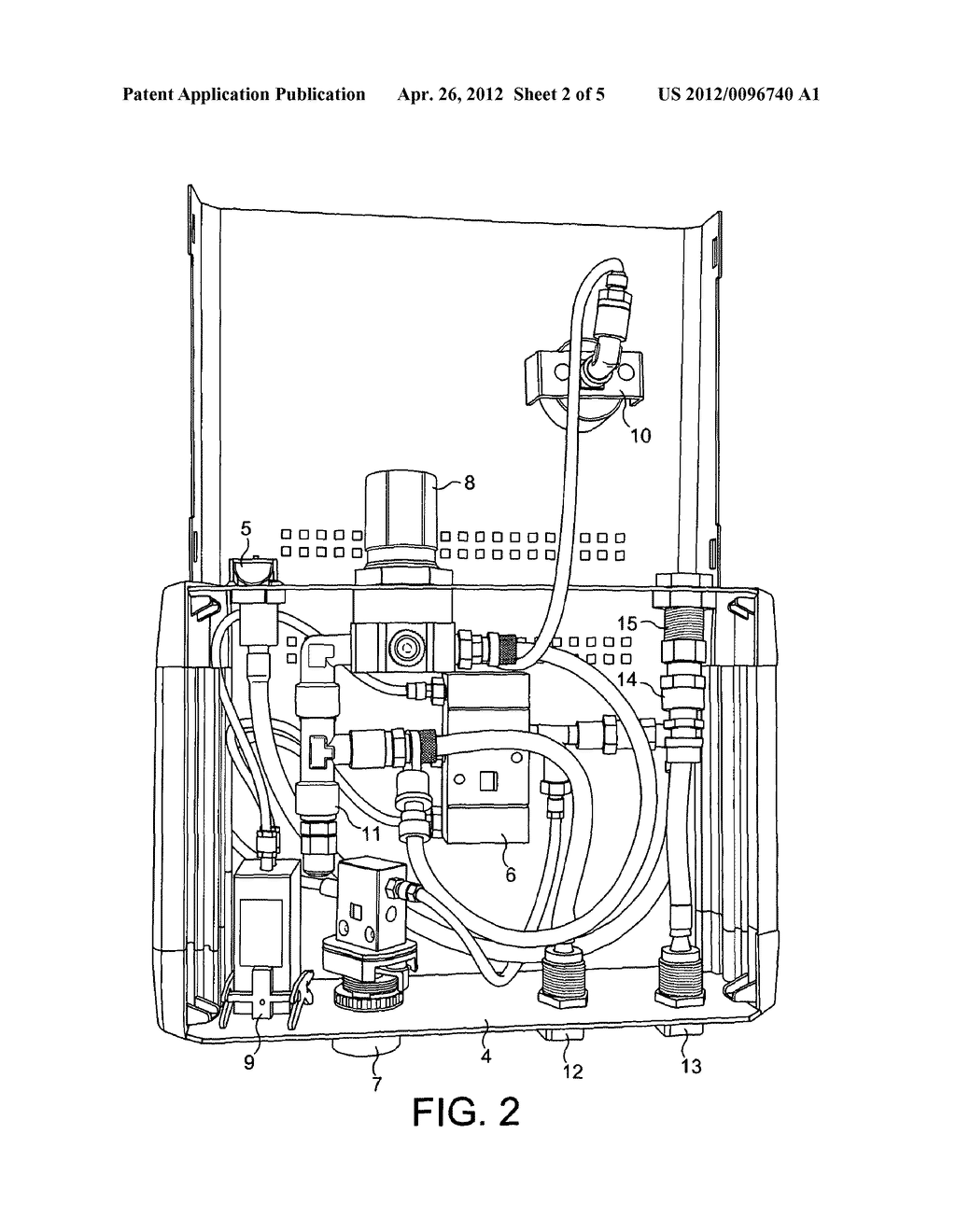 APPARATUS FOR PURGING CONTAINERS FOR STORING SENSITIVE MATERIALS - diagram, schematic, and image 03