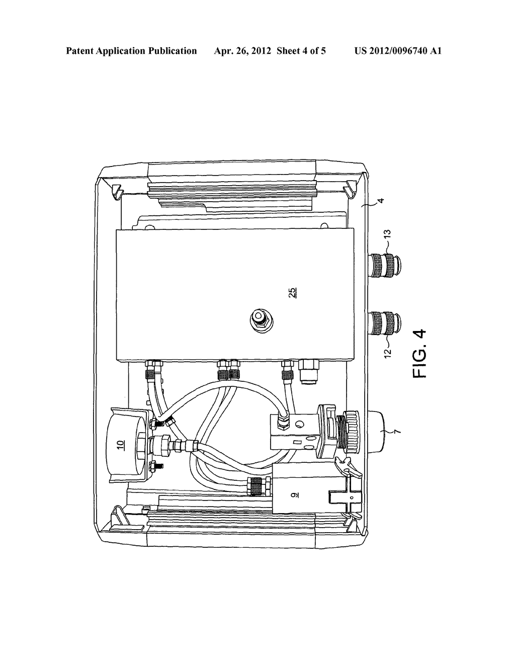 APPARATUS FOR PURGING CONTAINERS FOR STORING SENSITIVE MATERIALS - diagram, schematic, and image 05