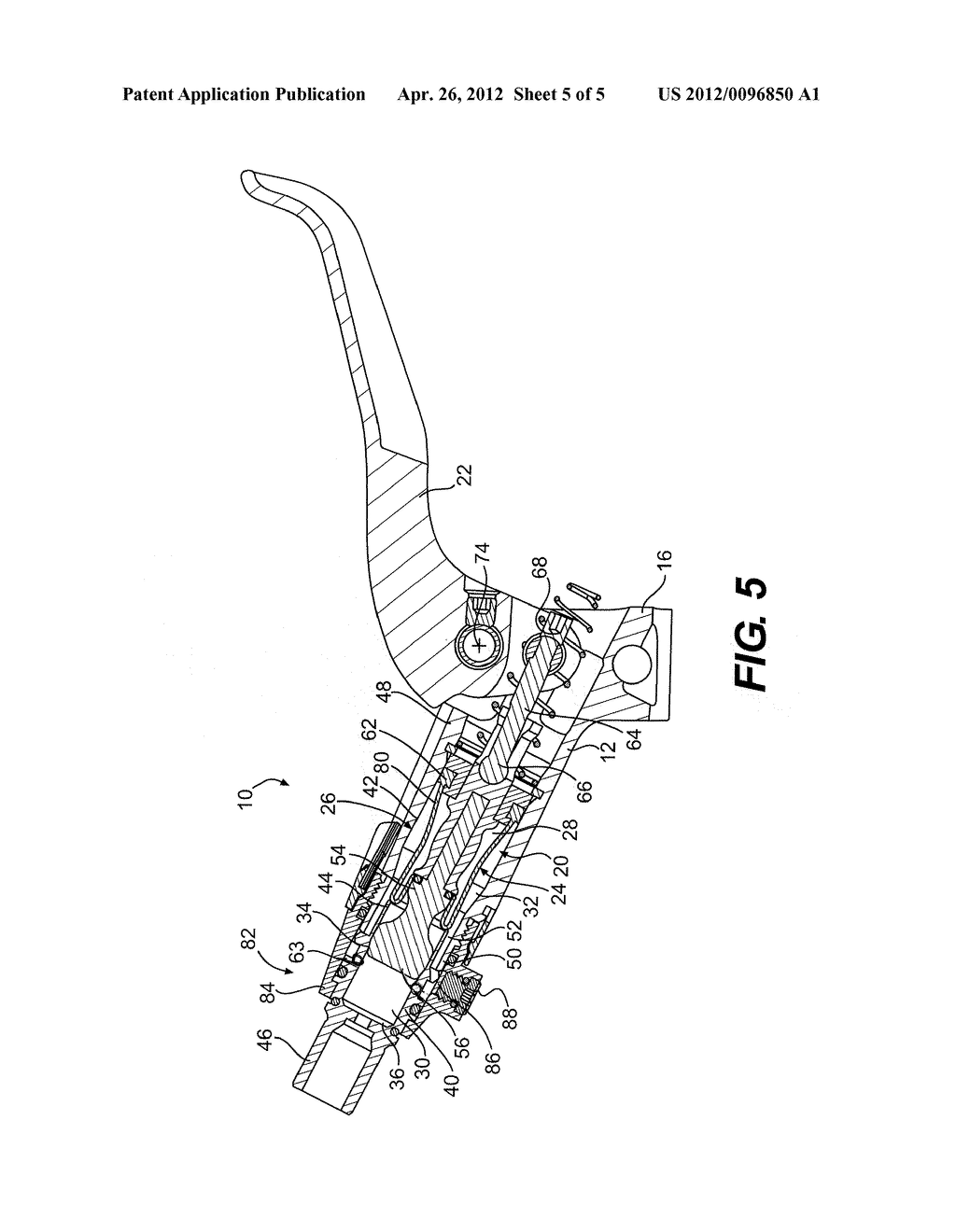 Master Cylinder for a Hydraulic Actuation System for a Handlebar-Steered     Vehicle - diagram, schematic, and image 06