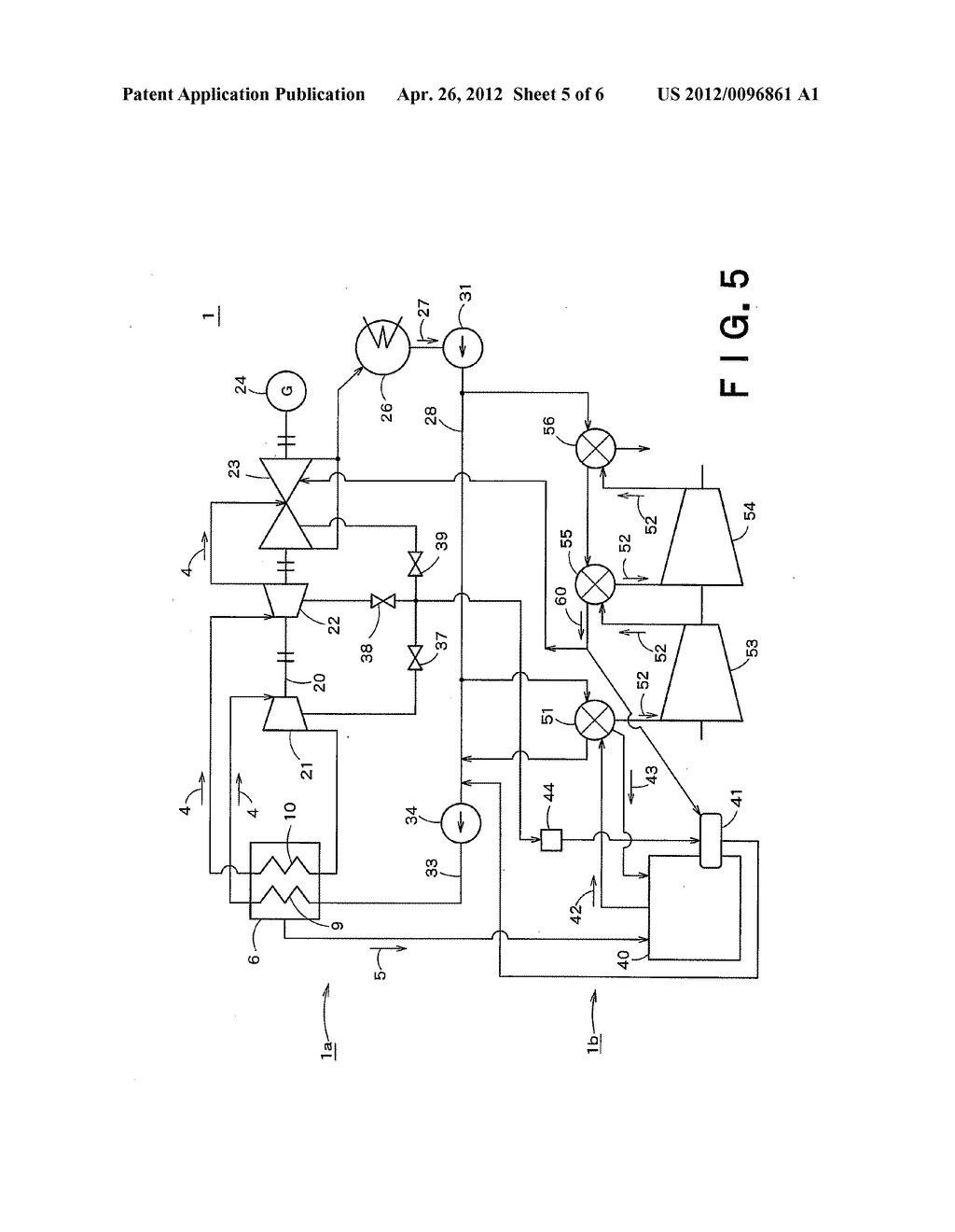 CARBON DIOXIDE RECOVERY METHOD AND CARBON-DIOXIDE-RECOVERY-TYPE STEAM     POWER GENERATION SYSTEM - diagram, schematic, and image 06