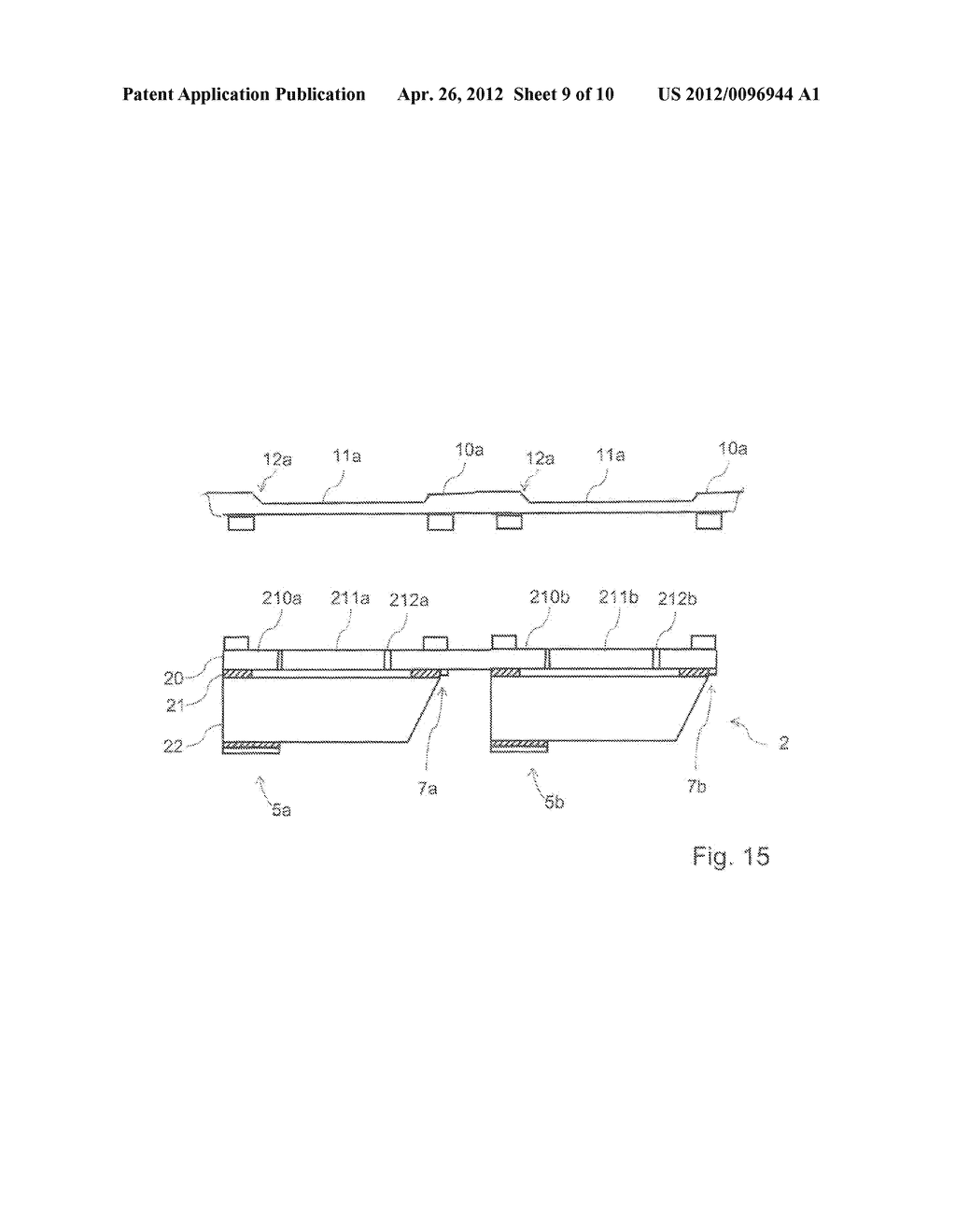 DEVICE FOR MEASURING PRESSURE,  AND METHOD FOR MANUFACTURING SAME - diagram, schematic, and image 10