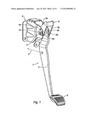 MOTOR VEHICLE PEDAL HAVING A SAFETY DEVICE diagram and image