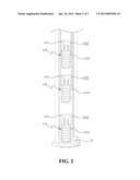 Retractable Post with Alarm Device diagram and image