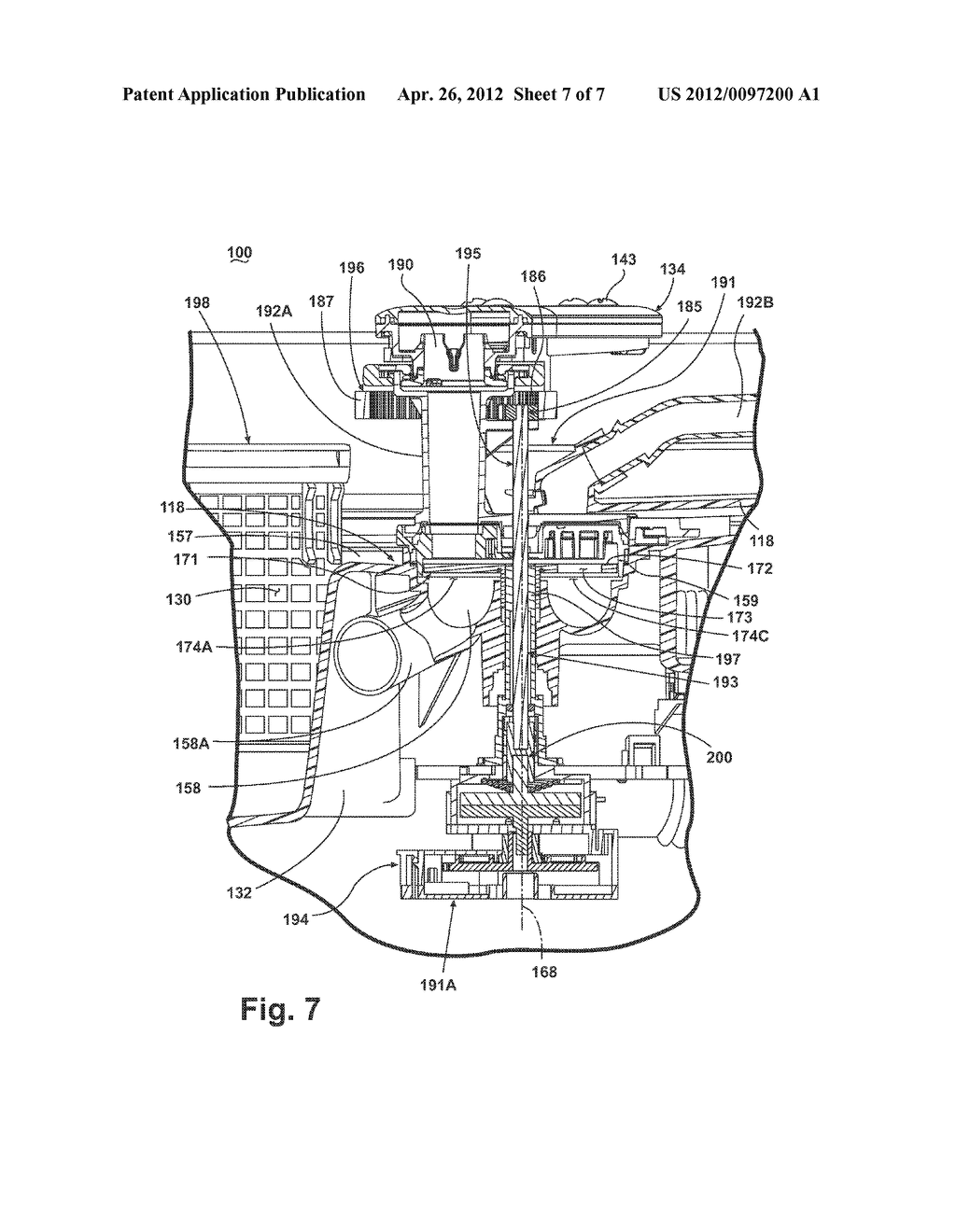 DISHWASHER WITH CONTROLLED ROTATION OF LOWER SPRAY ARM - diagram, schematic, and image 08