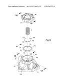 Vibration reducing device for pump cover body of water shut-off diaphragm     pump diagram and image