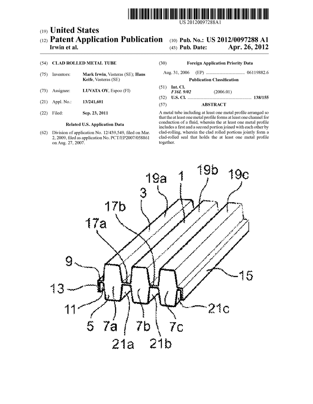 CLAD ROLLED METAL TUBE - diagram, schematic, and image 01