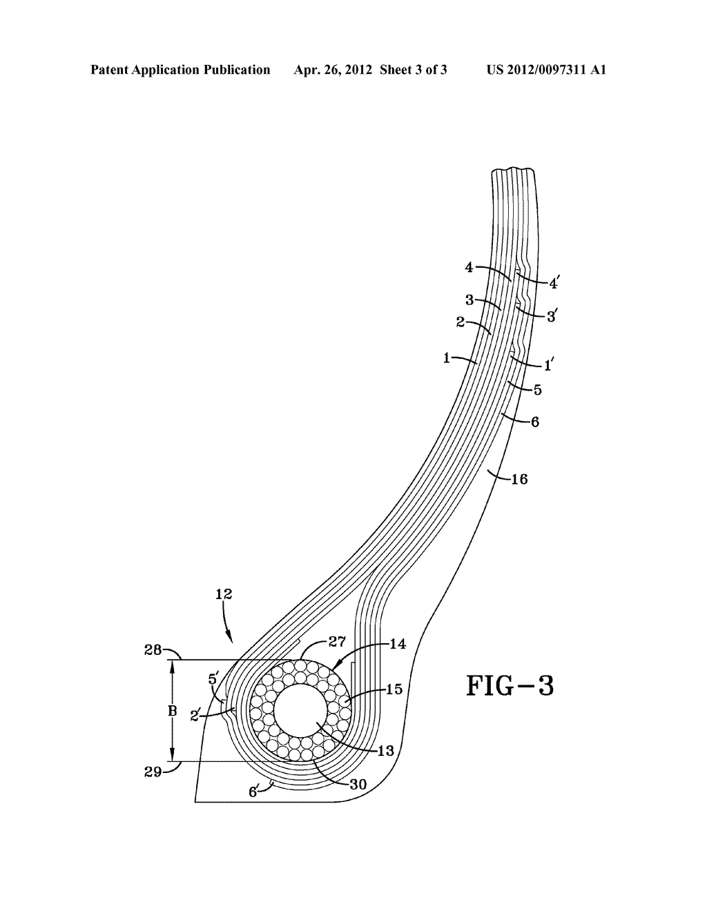 REDUCED WEIGHT AIRCRAFT TIRE - diagram, schematic, and image 04