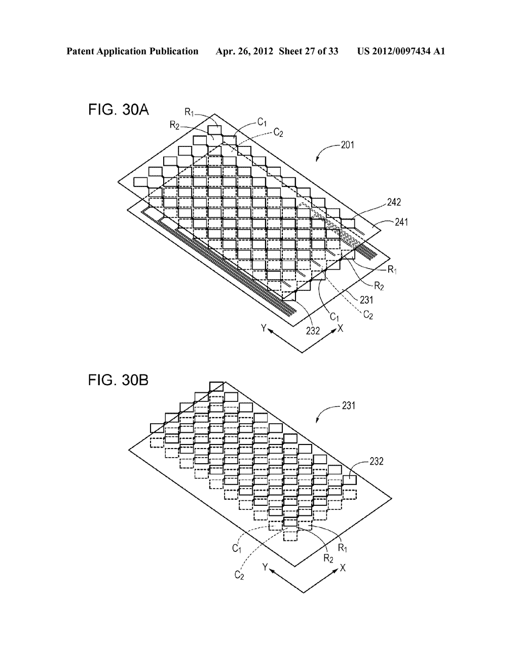 ELECTROCONDUCTIVE ELEMENT, ELECTROCONDUCTIVE ELEMENT MANUFACTURING METHOD,     WIRING ELEMENT, INFORMATION INPUT DEVICE, DISPLAY DEVICE, AND ELECTRONIC     APPARATUS - diagram, schematic, and image 28