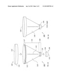 FUNNEL-SHAPED CONTAINER WITH CAPPED ENDS diagram and image