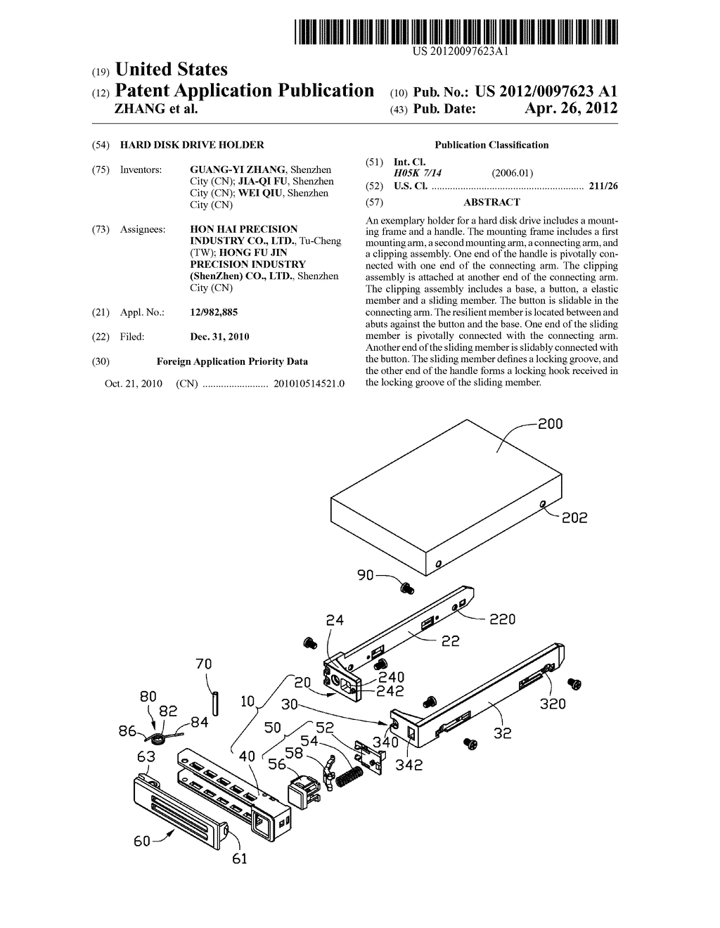 HARD DISK DRIVE HOLDER - diagram, schematic, and image 01