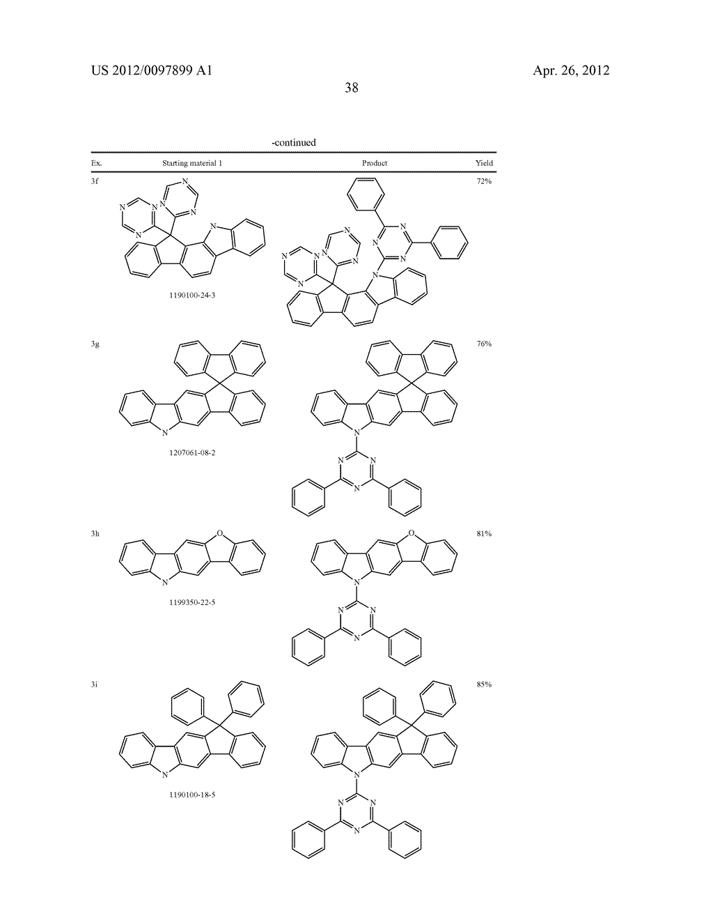 MATERIALS FOR ORGANIC ELECTROLUMINESCENT DEVICES - diagram, schematic, and image 39