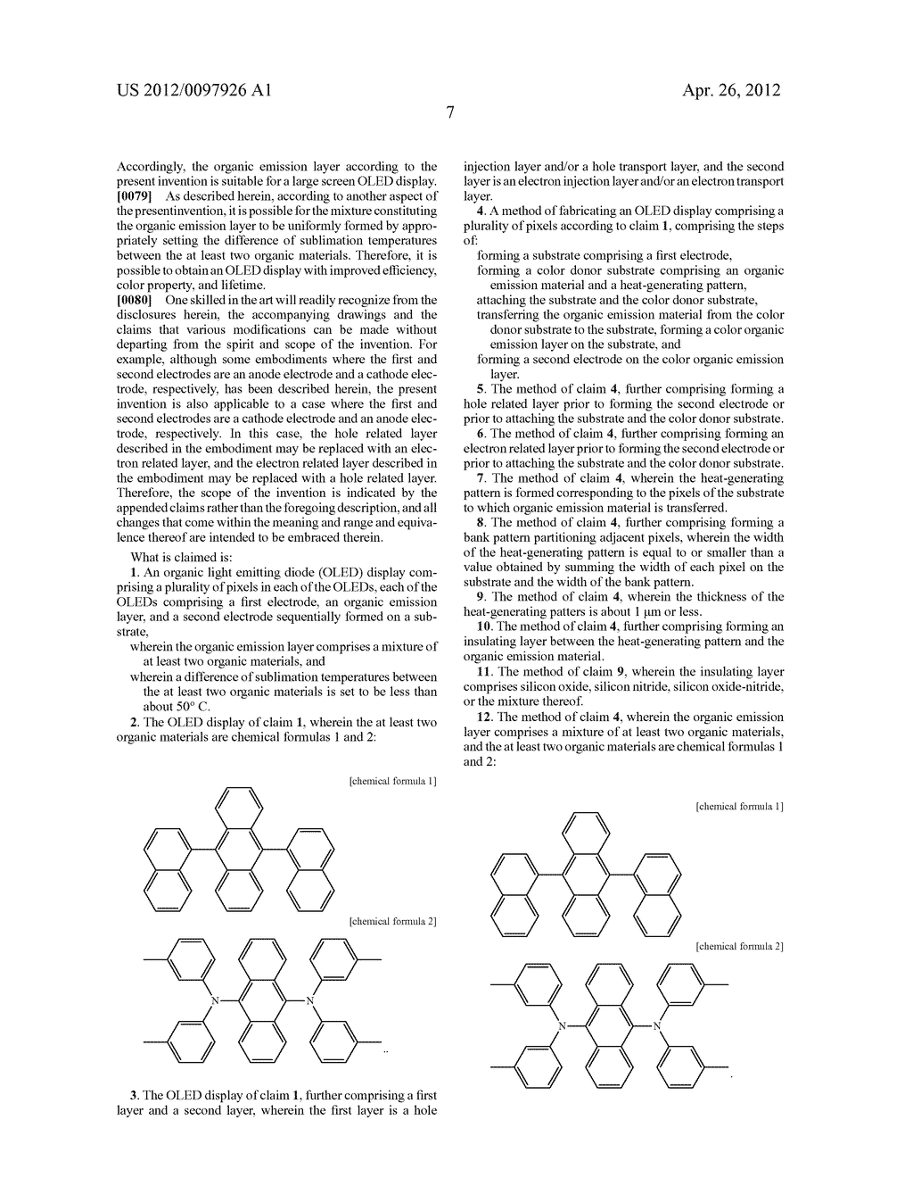 OLED DISPLAY AND METHOD OF FABRICATING THE SAME - diagram, schematic, and image 21