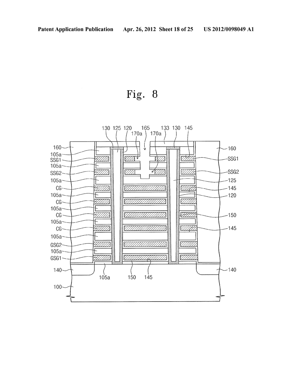 THREE DIMENSIONAL SEMICONDUCTOR MEMORY DEVICES AND METHODS OF FABRICATING     THE SAME - diagram, schematic, and image 19