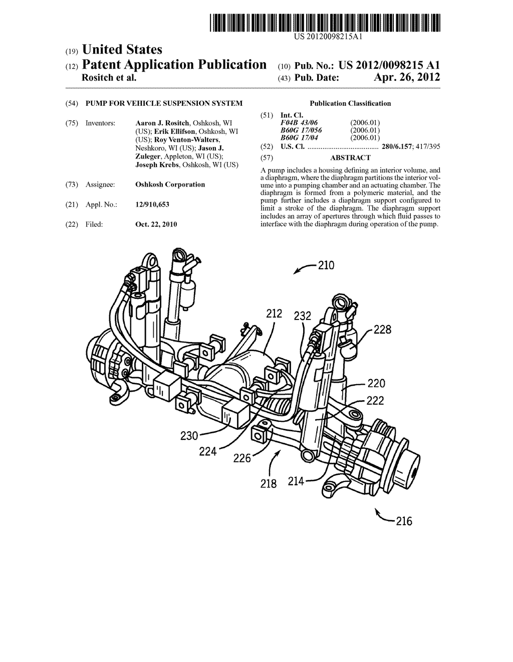 PUMP FOR VEHICLE SUSPENSION SYSTEM - diagram, schematic, and image 01