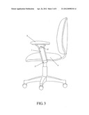 Adjustable Armrest Support of Chair diagram and image