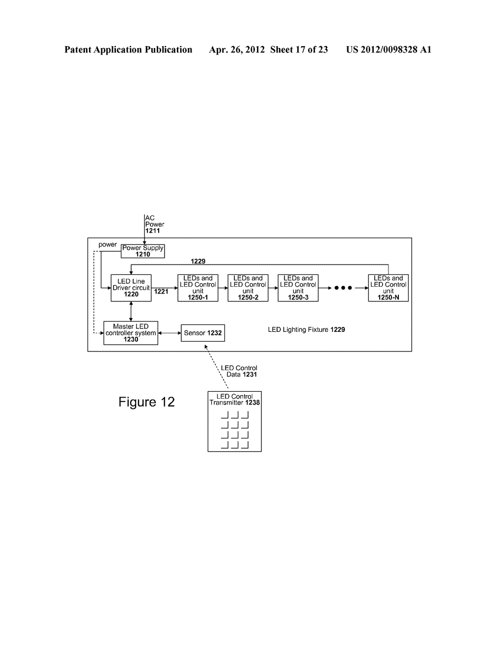 Method And Apparatus For Distributing Power And Data On A Single Conductor     Output Line - diagram, schematic, and image 18