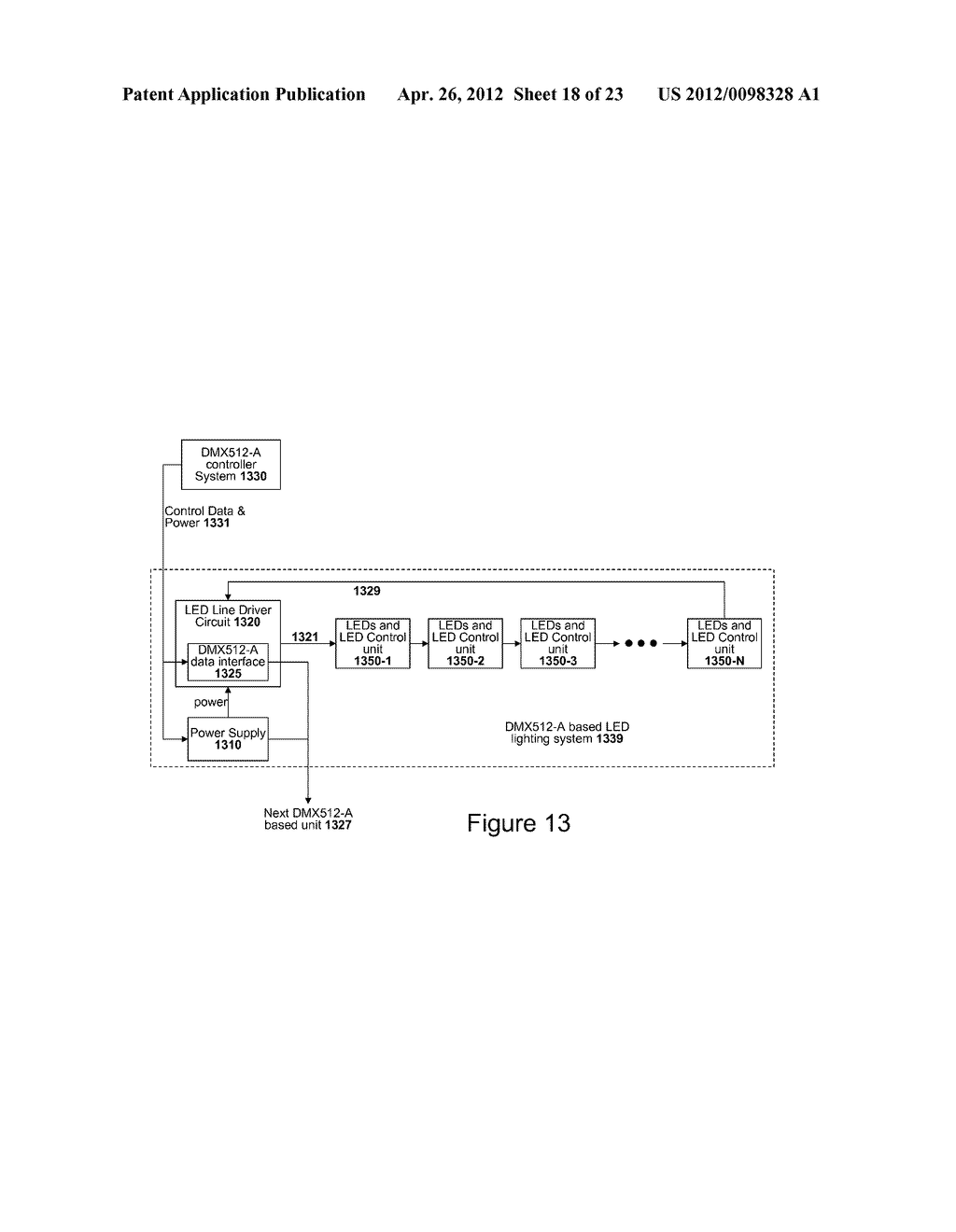 Method And Apparatus For Distributing Power And Data On A Single Conductor     Output Line - diagram, schematic, and image 19