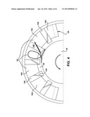 DYNAMOELECTRIC MACHINE COIL SPACERBLOCK HAVING FLOW DEFLECTING CHANNEL IN     COIL FACING SURFACE THEREOF diagram and image