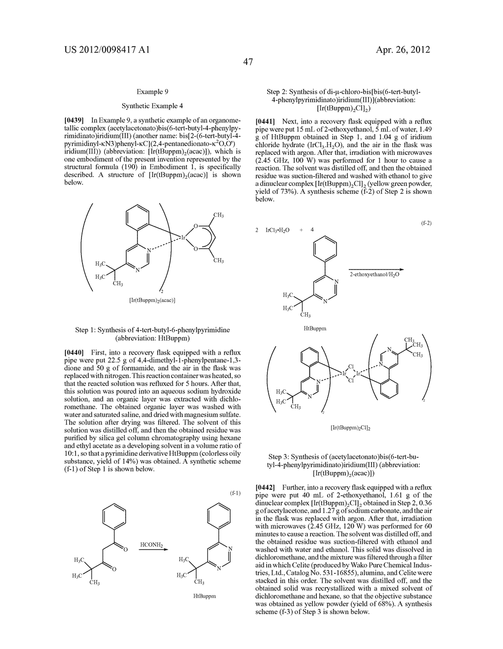 Organometallic Complex, Light-Emitting Element, Light-Emitting Device,     Electronic Device and Lighting Device - diagram, schematic, and image 139