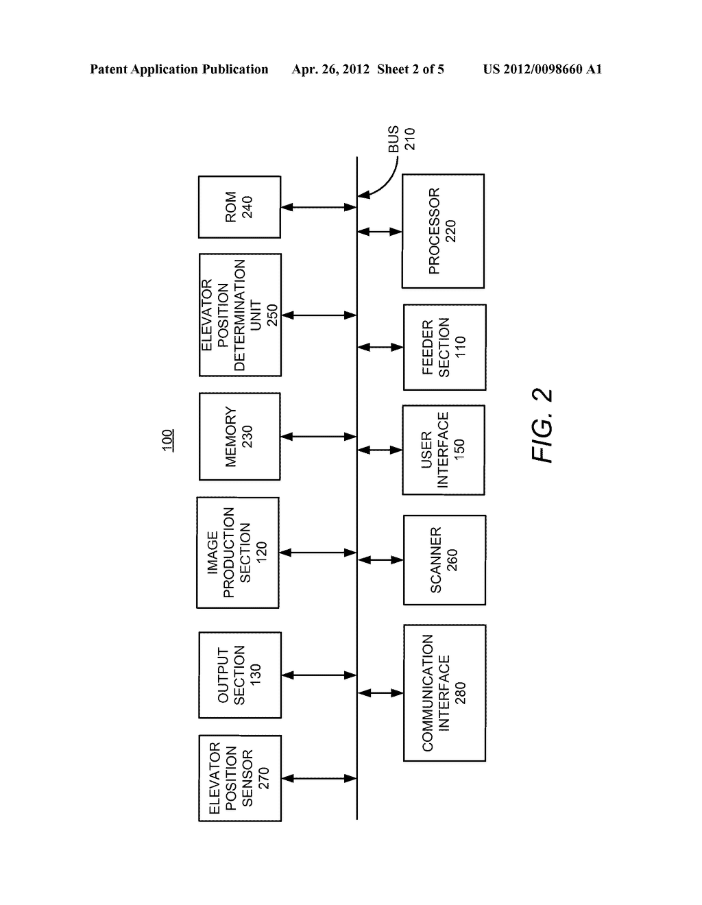 METHOD AND APPARATUS FOR DETERMINING THE AMOUNT OF MEDIA ON AN ELEVATOR     THAT SUPPORTS A MEDIA STACK IN AN IMAGE PRODUCTION DEVICE - diagram, schematic, and image 03