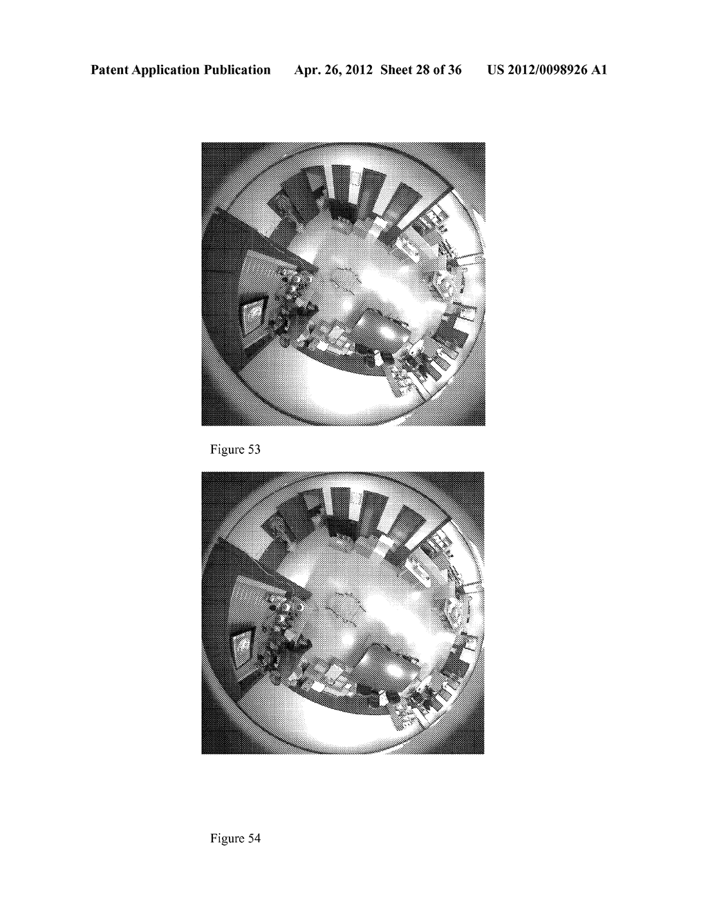 METHOD FOR OBTAINING A COMPOSITE IMAGE USING ROTATIONALLY SYMMETRICAL     WIDE-ANGLE LENSES, IMAGING SYSTEM FOR SAME, AND CMOS IMAGE SENSOR FOR     IMAGE-PROCESSING USING HARDWARE - diagram, schematic, and image 29