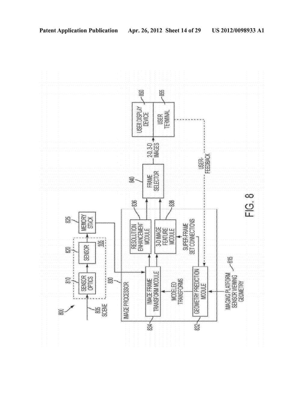 CORRECTING FRAME-TO-FRAME IMAGE CHANGES DUE TO MOTION FOR THREE     DIMENSIONAL (3-D) PERSISTENT OBSERVATIONS - diagram, schematic, and image 15