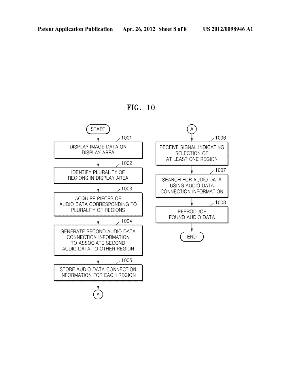 IMAGE PROCESSING APPARATUS AND METHODS OF ASSOCIATING AUDIO DATA WITH     IMAGE DATA THEREIN - diagram, schematic, and image 09