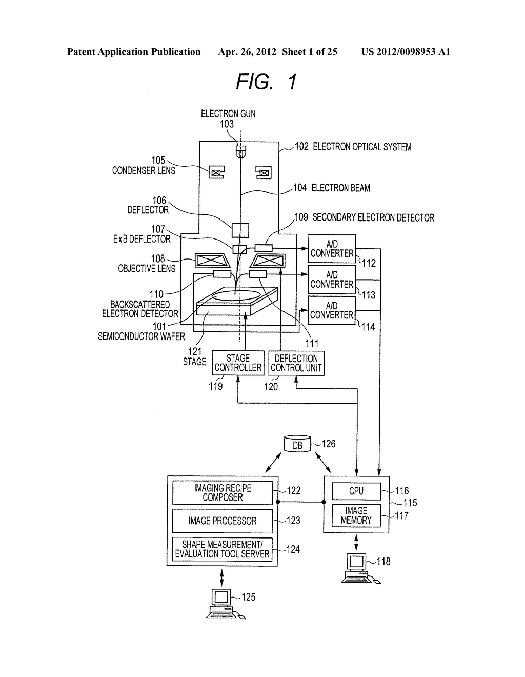 SCANNING ELECTRON MICROSCOPE DEVICE AND PATTERN DIMENSION MEASURING METHOD     USING SAME - diagram, schematic, and image 02