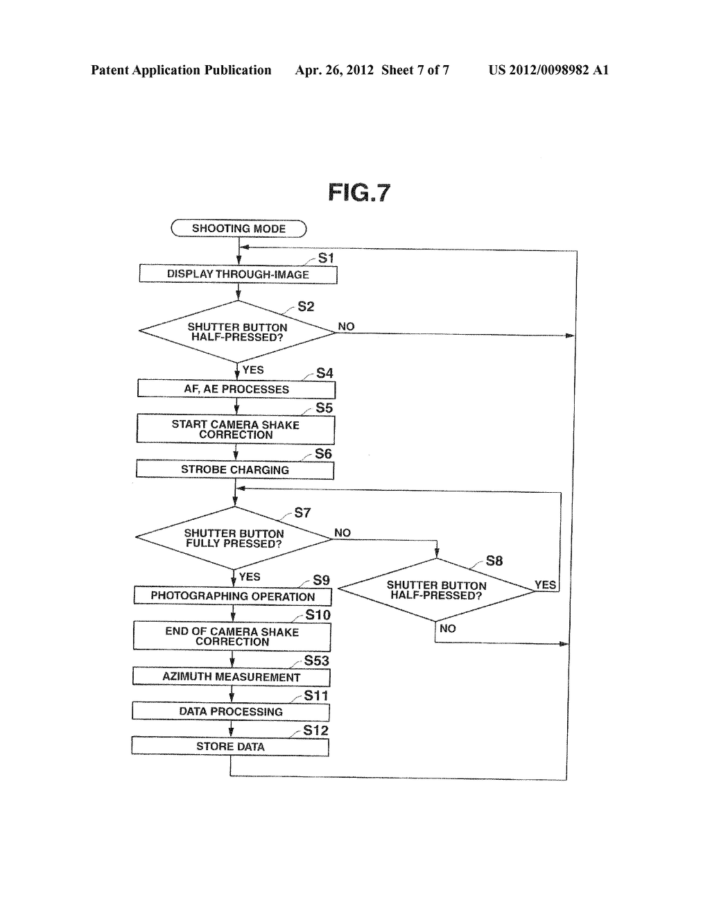 PHOTOGRAPHING DEVICE WHICH MEASURES AZIMUTH DURING PHOTOGRAPHING - diagram, schematic, and image 08