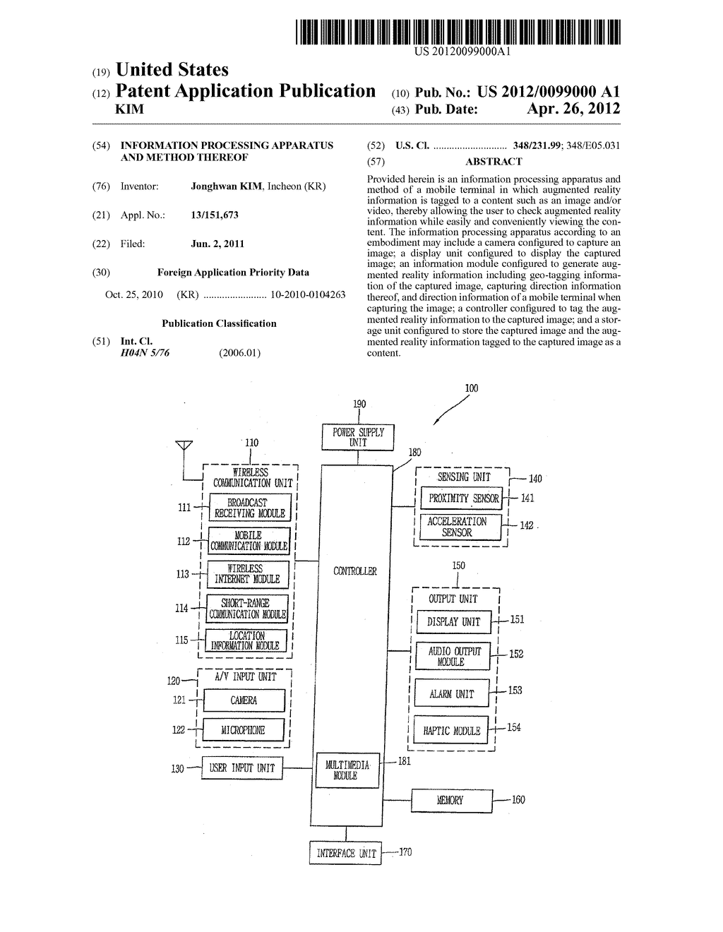 INFORMATION PROCESSING APPARATUS AND METHOD THEREOF - diagram, schematic, and image 01