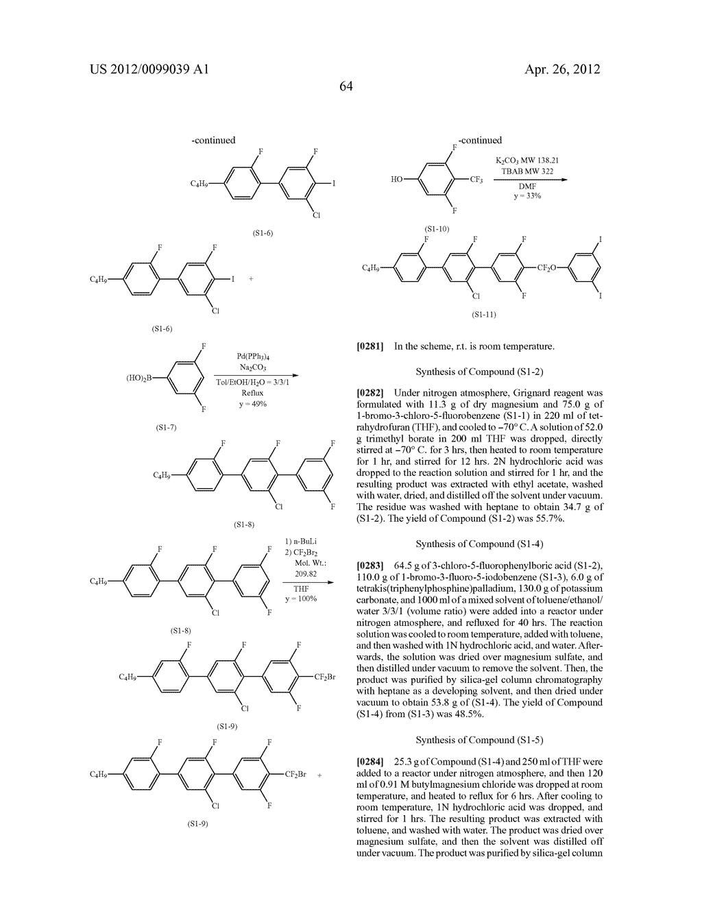 CHLOROBENZENE DERIVATIVE, OPTICALLY ISOTROPIC LIQUID CRYSTAL MEDIUM, AND     OPTICAL DEVICE - diagram, schematic, and image 66