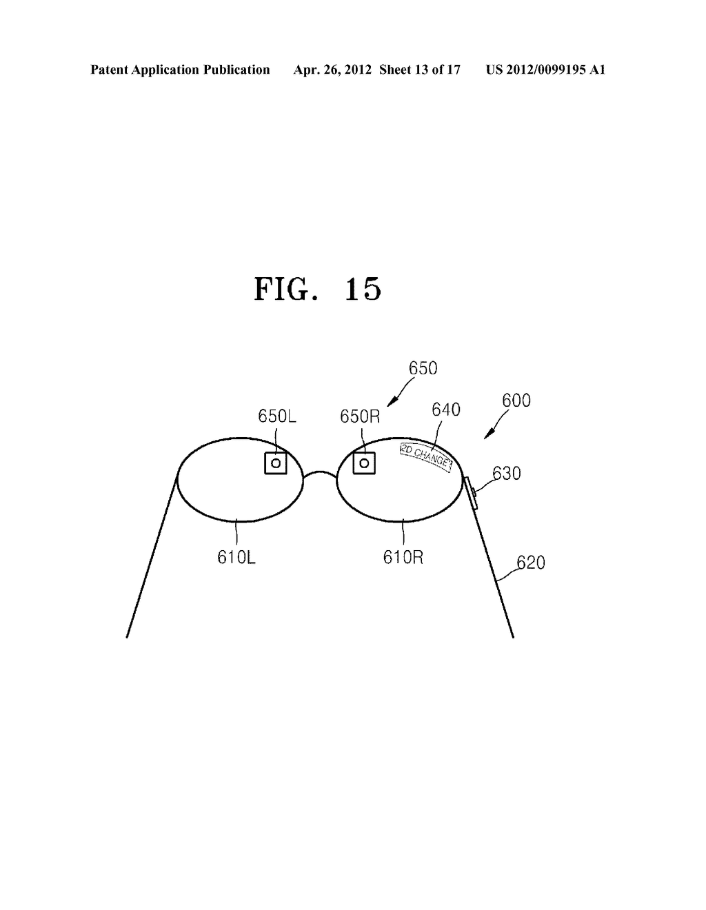 EYEWEAR, THREE-DIMENSIONAL IMAGE DISPLAY SYSTEM EMPLOYING THE SAME, AND     METHOD OF ALLOWING VIEWING OF IMAGE - diagram, schematic, and image 14
