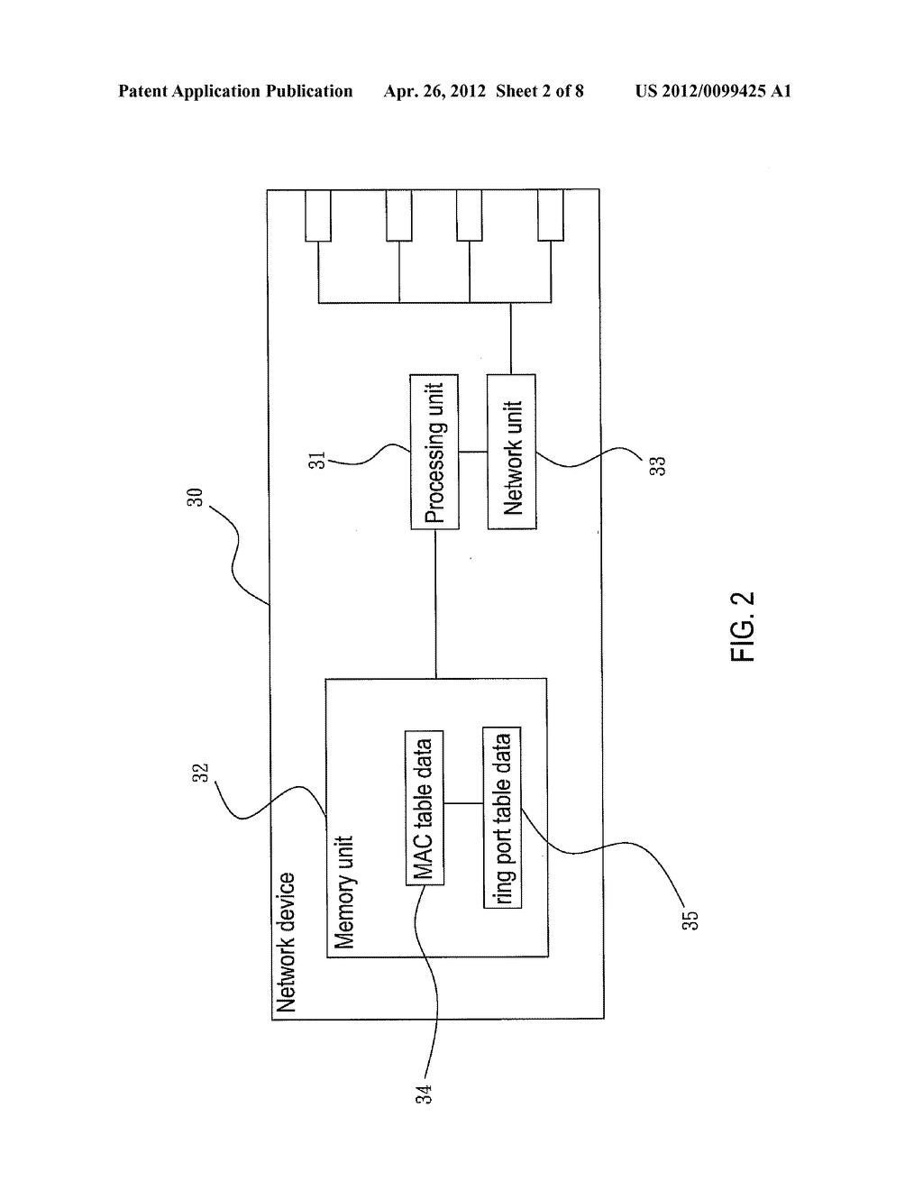 NETWORK DEVICE AND METHOD FOR ESTABLISHING PATH DATA - diagram, schematic, and image 03