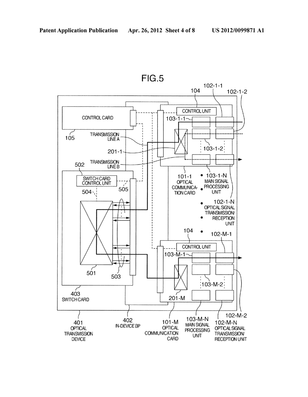 OPTICAL COMMUNICATION CARD AND OPTICAL TRANSMISSION DEVICE - diagram, schematic, and image 05